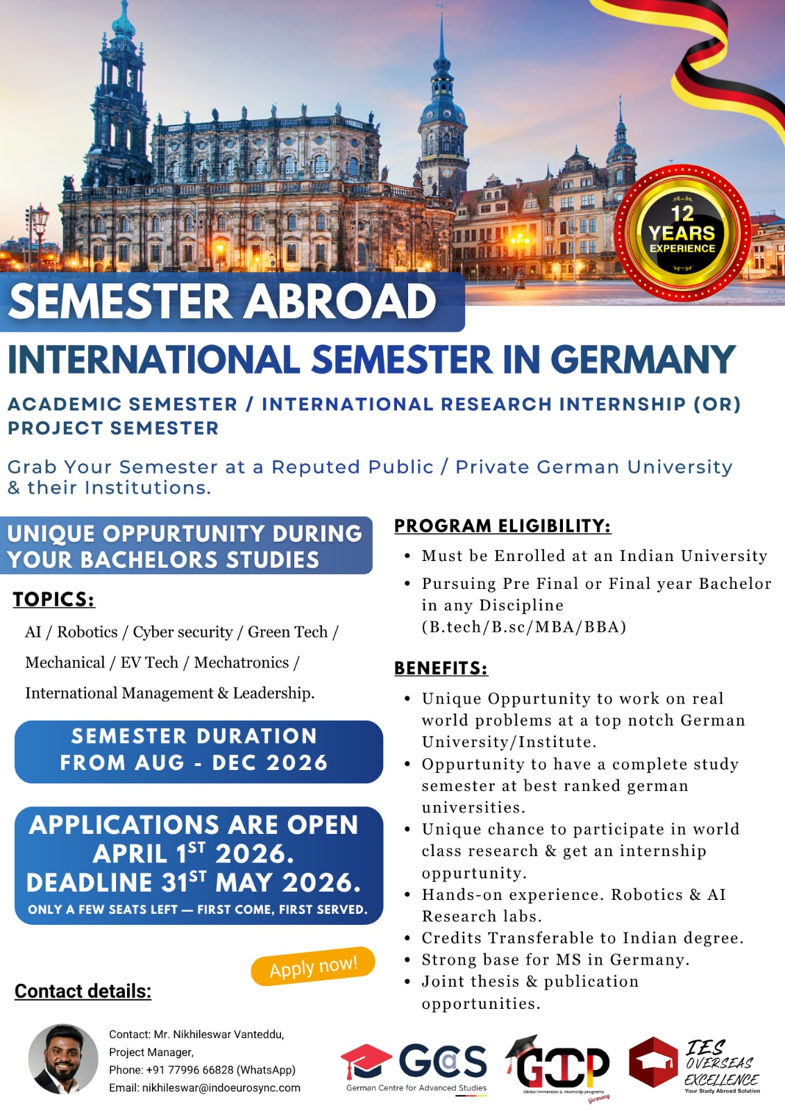Semester Abroad Poster